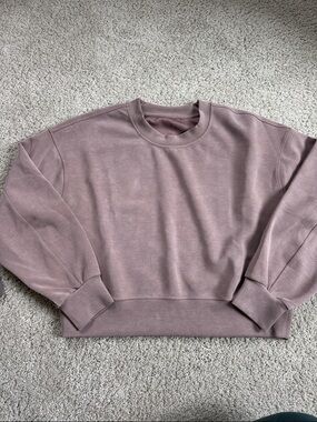 LULULEMON Brown Softstreme Crewneck Pullover Sweatshirt 4/XS